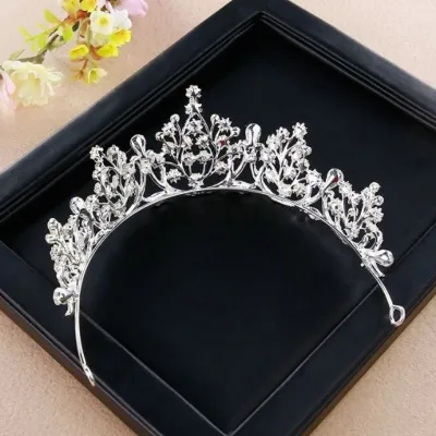 Retro Fashion Crystal Crown Headband 